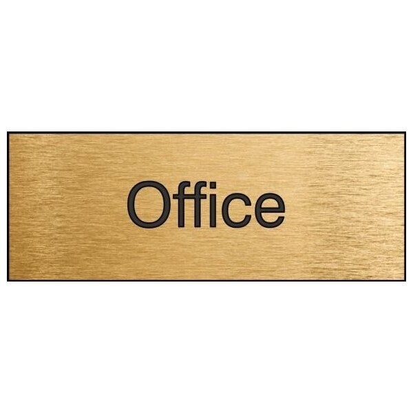 Accuform Office, Engraved Plastic, 3 in x 8 in PSG824BA - main